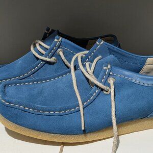 Clarks Shacre II Run Blue Suede Men’s Shoes(Size 8.5 M / UK 7.5 G)